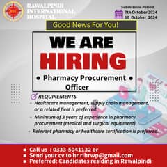 Pharmacy Procurement Officer 0