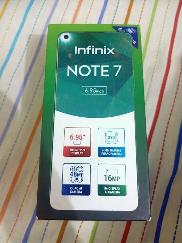 Infinix note 7 4gb 64 gb with box 1