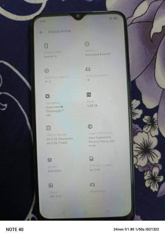 Realme 5i 4/64 no open no repair 7