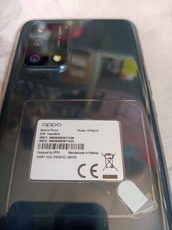 Oppo F19 6/128 with box And Charger all geniun 2