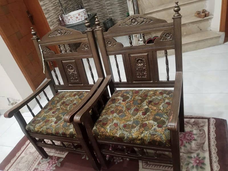 Wooden Sofa set for sale 1