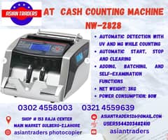 Cash counting machine mix value Bill counter with fake detect on Sale