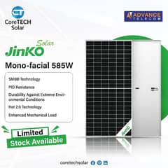 Jinko N type Bi-facial solar panel available very reasonable price