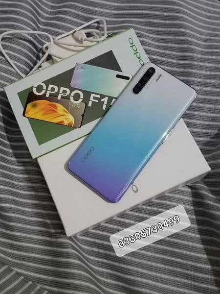 Oppo F15 256gb+8gb box Charger k sath" achi Condition mei 0