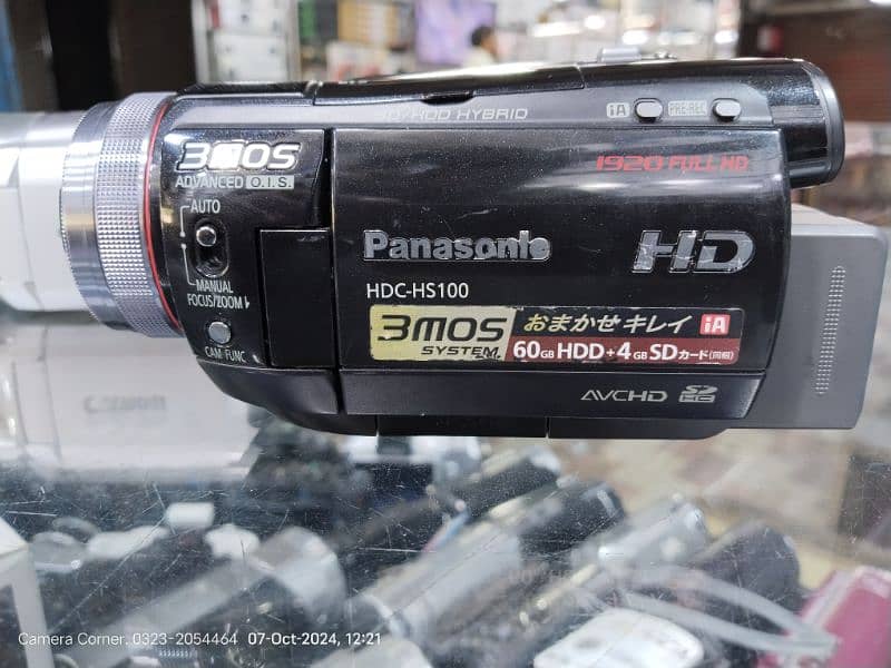 Professional Panasonic and Canon Handycam with external Mic Support 0