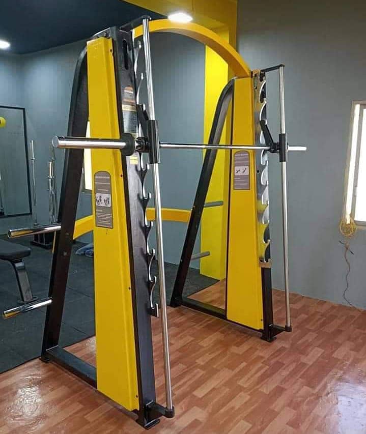 Dual Smith machine|Cross over| Functional trainer|Comercial Gym Setup 4