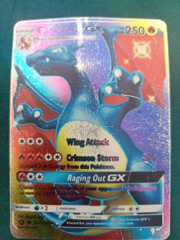 New edition Charizard GX silver and rainbow 2