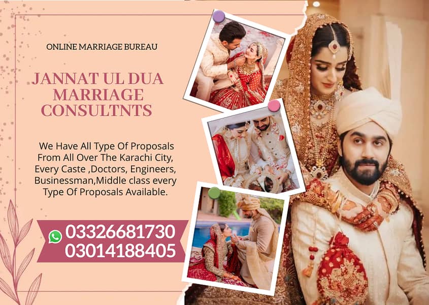 Marriage Bureau Services / Abroad Proposals / Online Rishta service 0