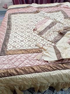 bridal bed sheet set with comforter