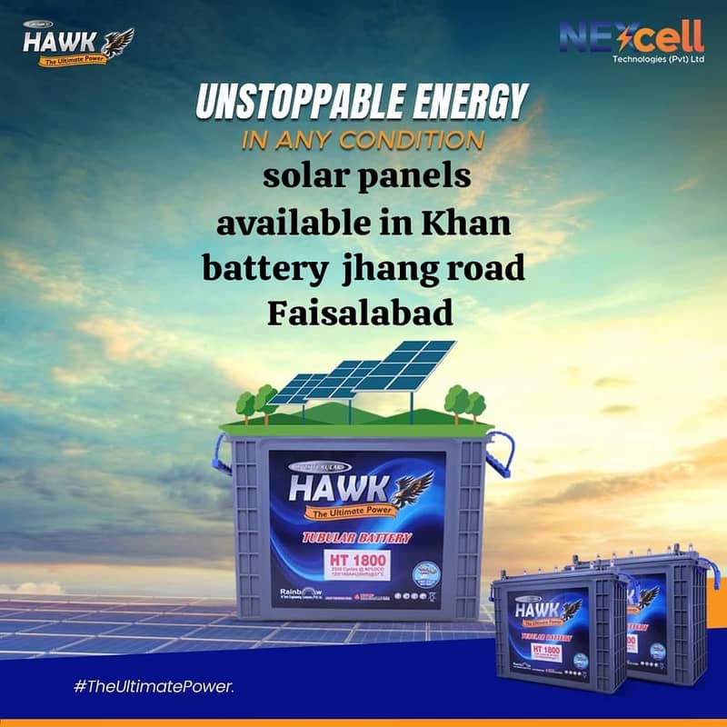 HAWK TUBULAR BATTERY / Vaults / Exide / batteries / solar / Hawk 4