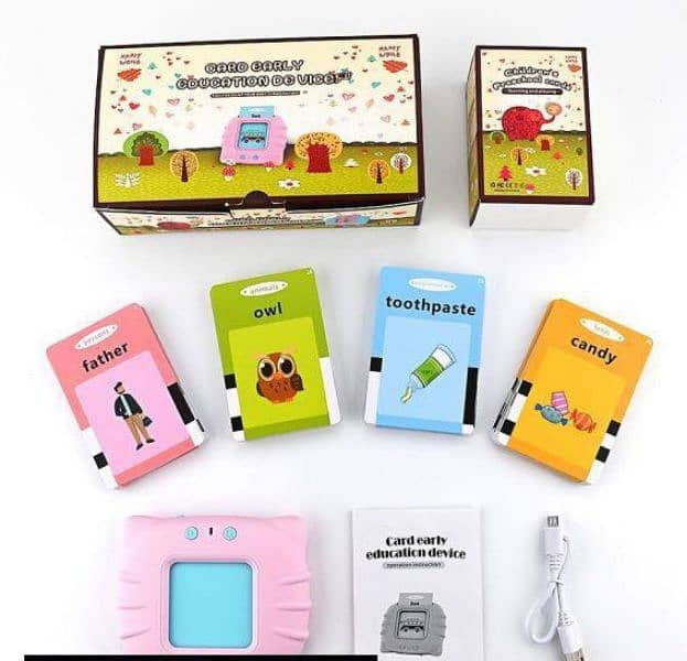 Talking Flash cards for kids chargeable 3