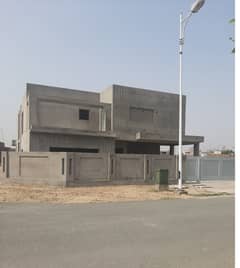 Gray structure House DHA LAHRE THREE SIDE 50FT RAD One kanal 310 sq ft 54 ft 90 ft Cover Area 5354 sq ft FOR SALE