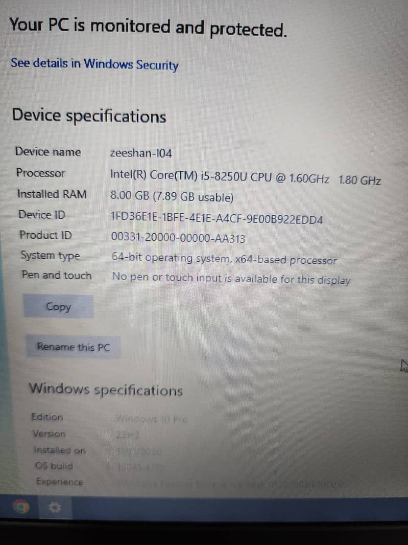 Lenovo Thinkpad L380 i5 8th generation 3