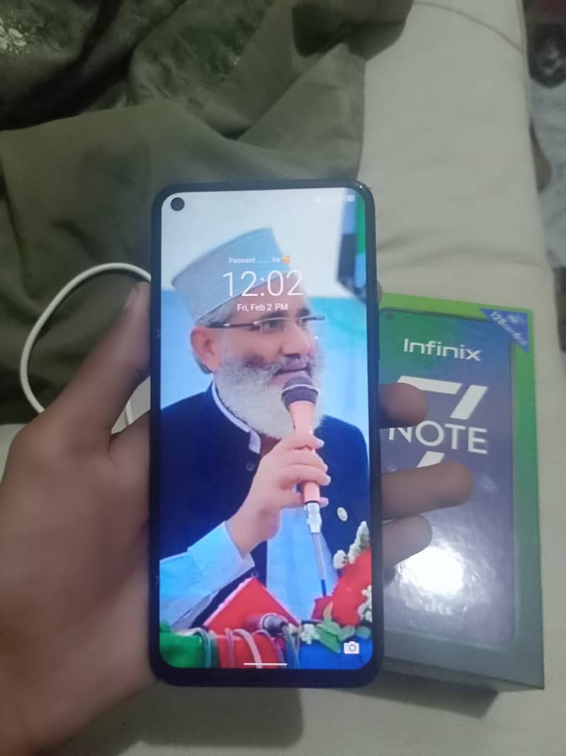 Infinix note 7 (6,128) with box and detachable exchange possible 1