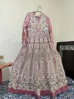 bridal maxi,  party wear, maxi full embroidered, bridal dress,