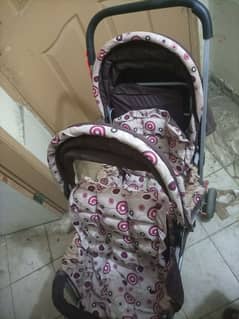 twin pram . double seat front back for 2 kids available