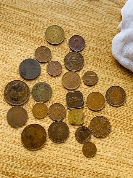 100 years old antique coins 9