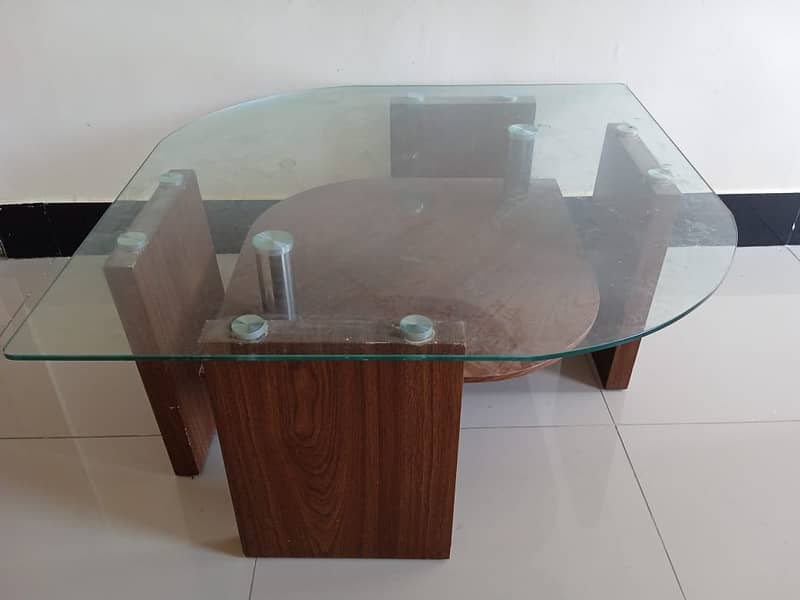 Center Table, Drawing Room, Glass Top 2