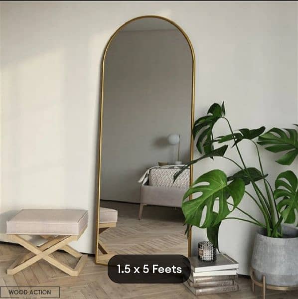 High quality full body size mirror adjustable stand 3