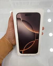 iphone 16 pro max box desert titanium packed TRA uae model