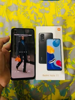 redmi note 11 6-128gb with box or charger