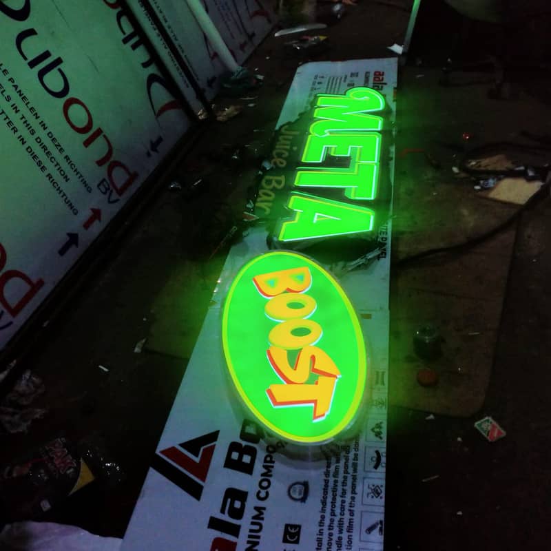 3D acrylic logo & sign board sign board speaclist 10