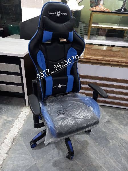 Massage Option Gaming Chair With footrest also 4