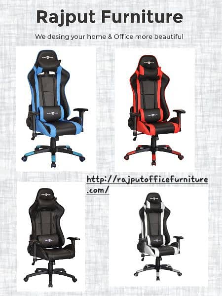 Massage Option Gaming Chair With footrest also 8