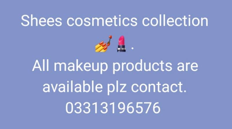 All makeup products available 1