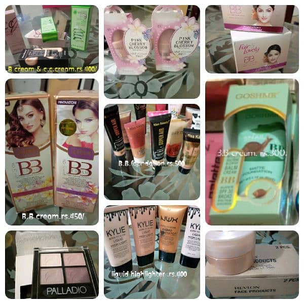 All makeup products available 8