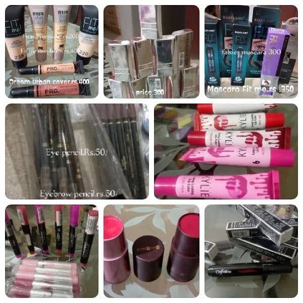 All makeup products available 9