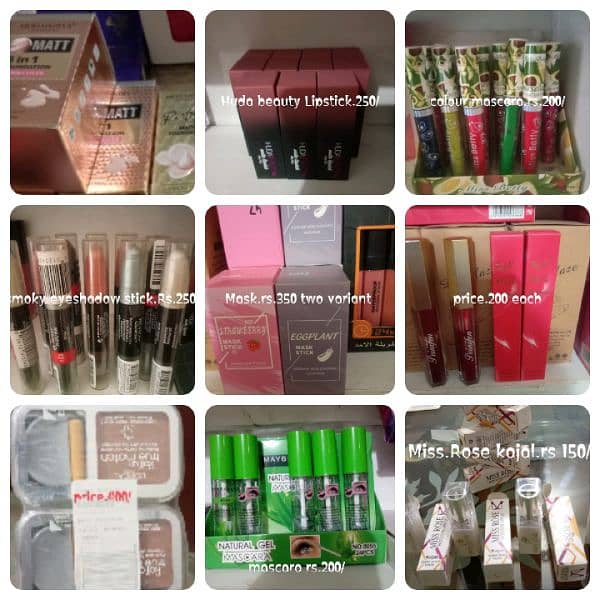 All makeup products available 10