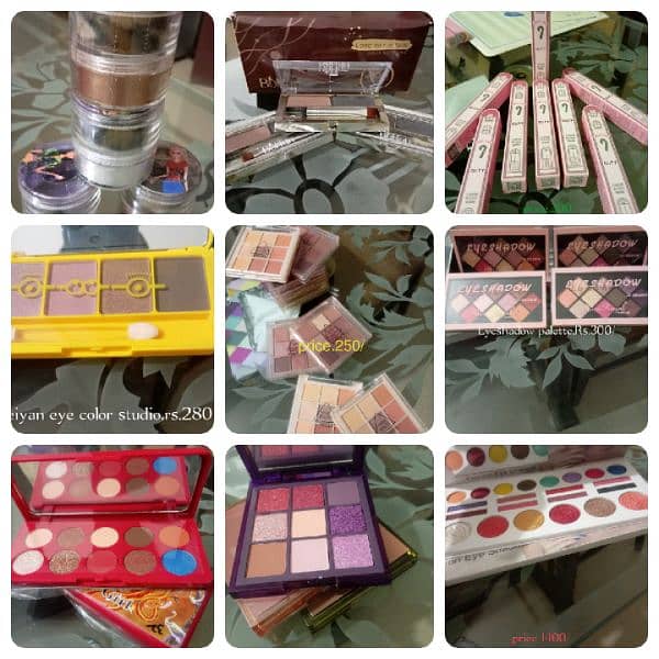 All makeup products available 13