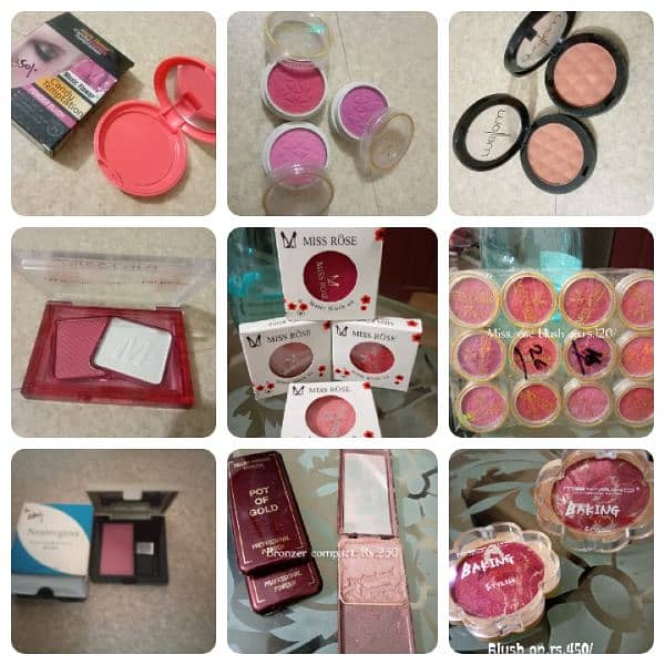 All makeup products available 15