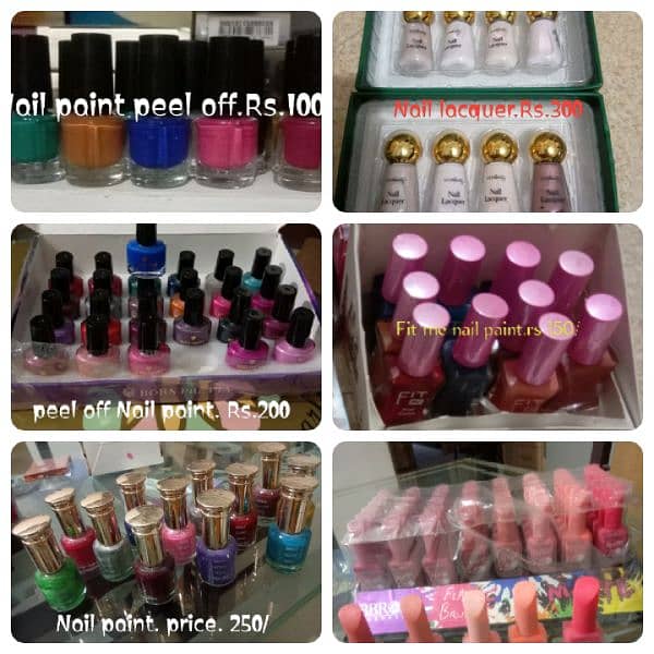 All makeup products available 17