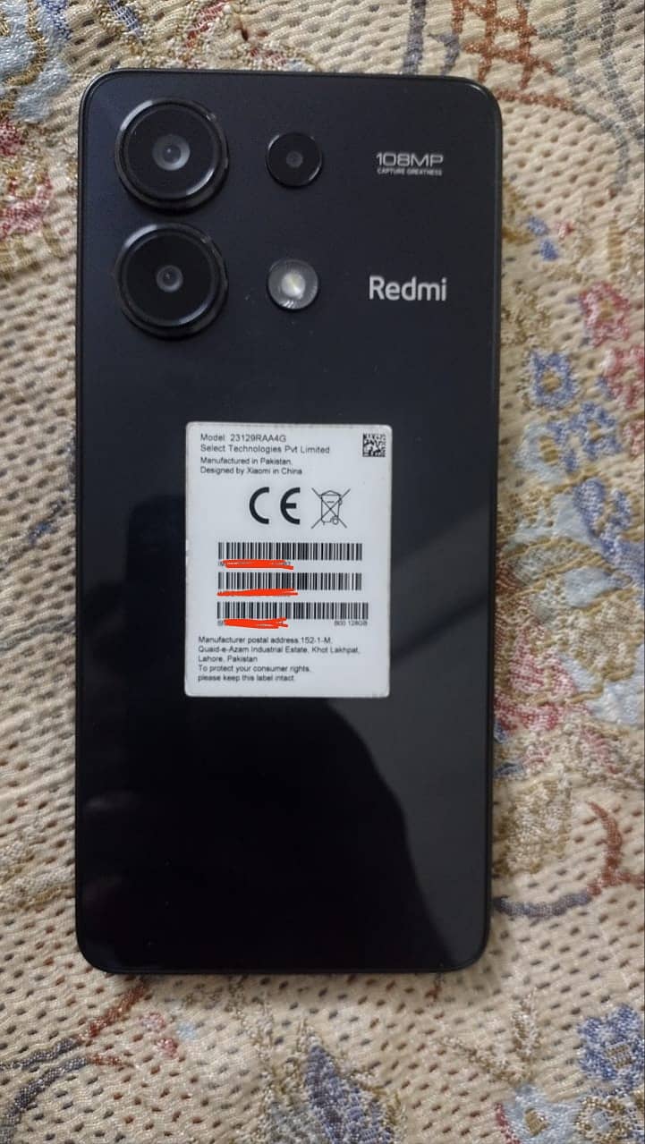 Redmi note13 8month warranty 10 /10 condition 8/128 with all accessor 2