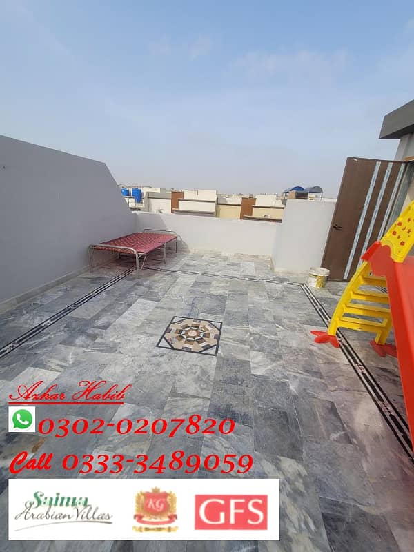 120 yard One Unit Extraordinary Furnished villa For Sale Saima Arabian Villas N. Karachi 9