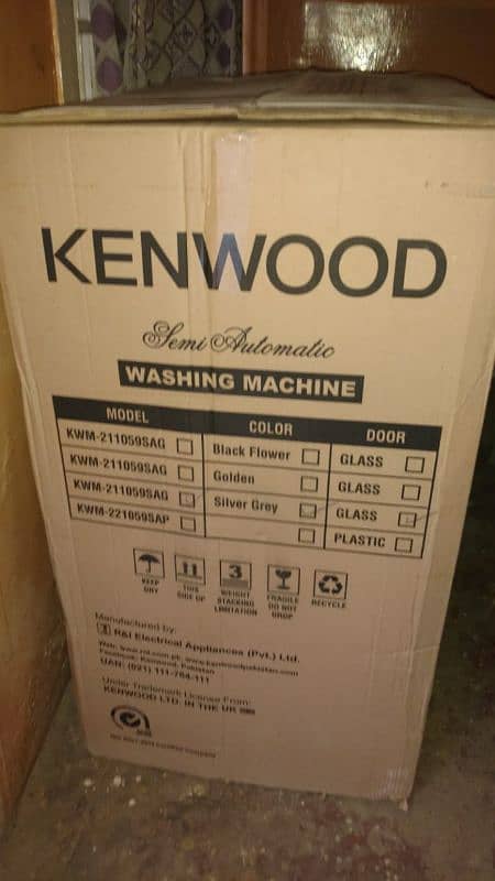 Kenwood KWM21159 SAG Semi Automatic Twin Tub. 1