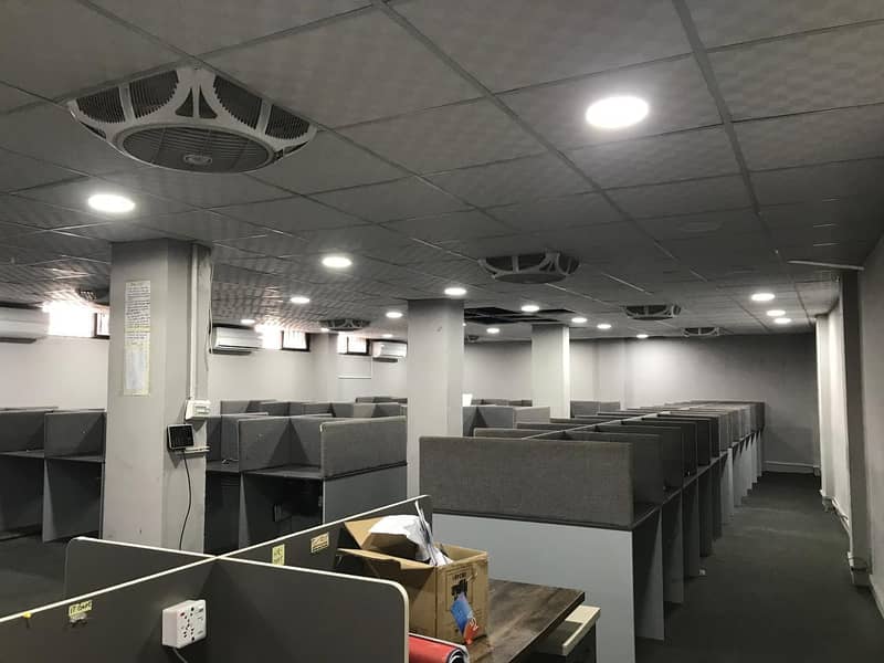 Call center, Co work Space,  Floor availabe for rent on Murree road 0