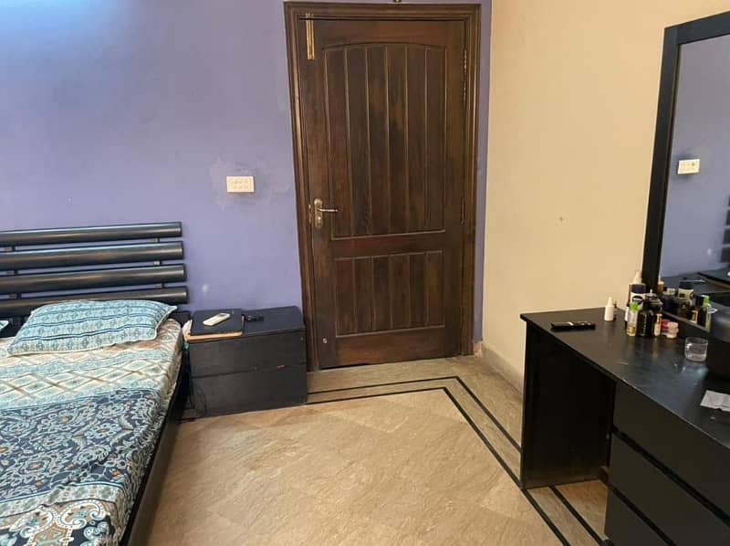 to bedroom complete furnished ground portion for rent demand 120000 at Prime location 0