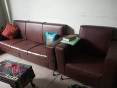 5 seater rexine sofa set