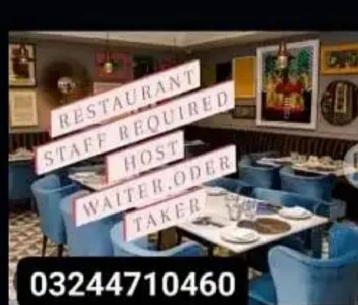 Restaurant job available male can apply 0