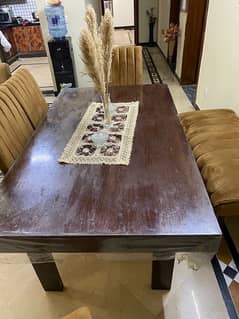 Dining table with 6 chairs