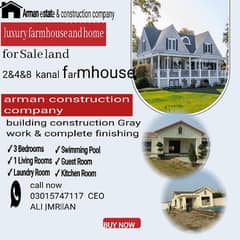 8 kanal farmhouse society Lahore green badian road 0