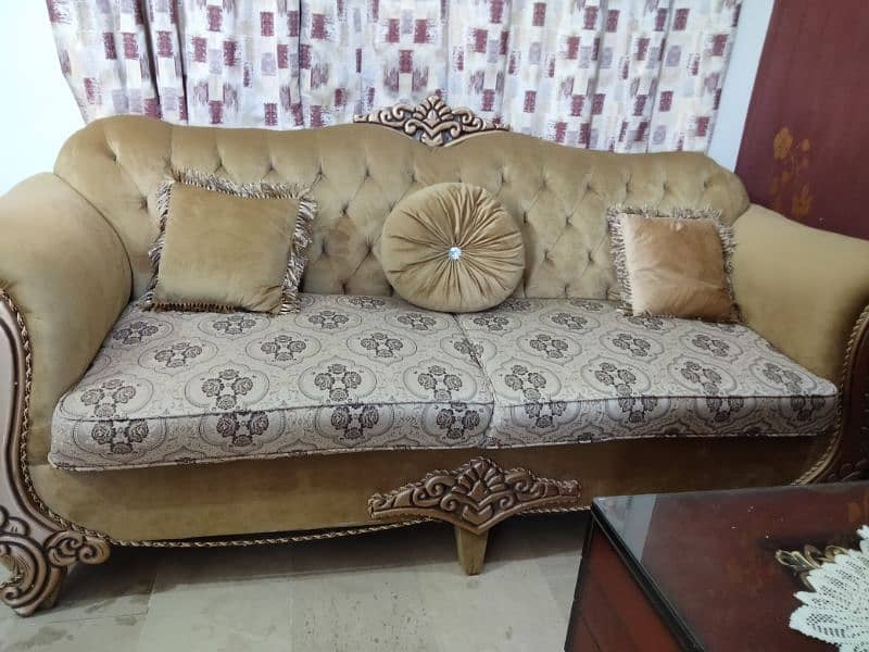 7 seater sofa set with table 3