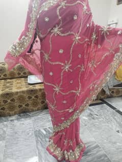 Tea Pink color Saree complete