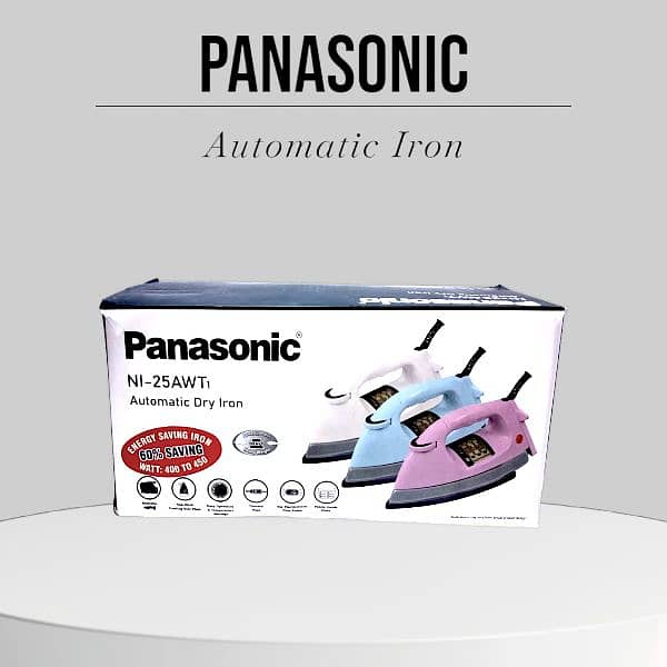 400Watt Automatic Panasonic lron Best
quality iron, White Low Voltage 1