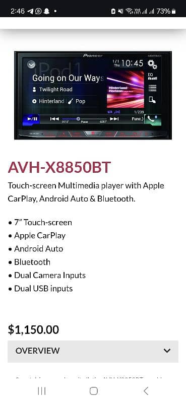 pioneer player AVH-X8850 BT, Kenwood 718 0