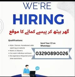 Home Based Online job Available Male & Females Students 03290890026 0