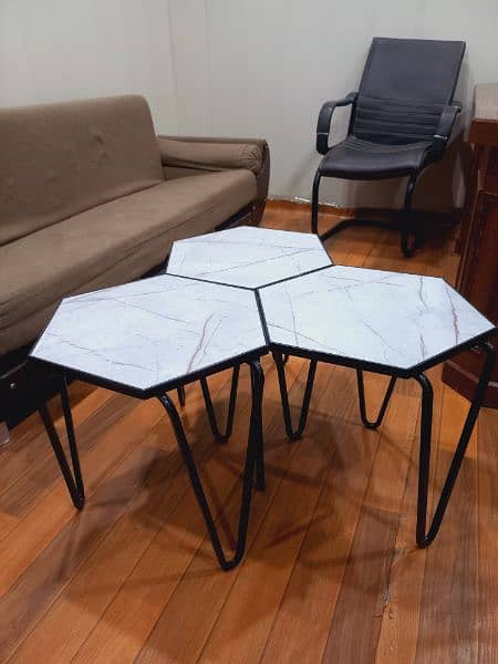 Center table side table coffee table nesting set 6